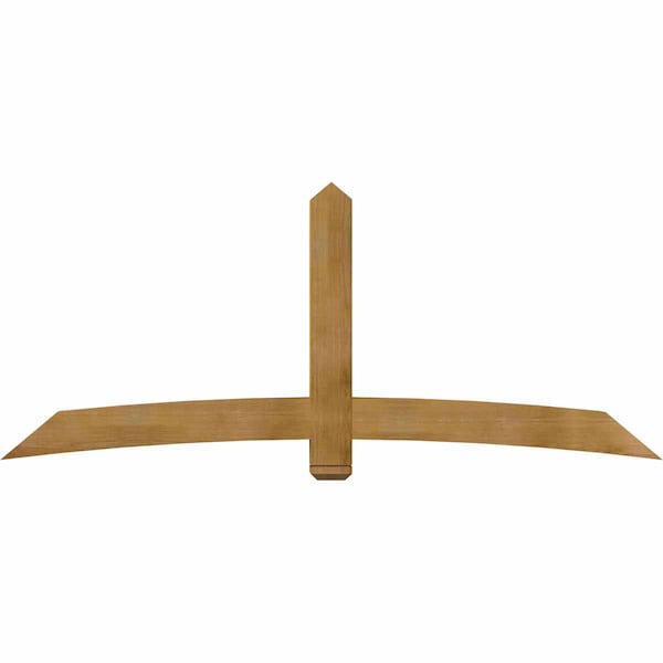 Ekena Millwork Bellingham Rough Sawn Timber Gable Bracket, Western Red Cedar, 96"W x 40"H x 6"D x 6"F, 10/12 Pitch GBW096X40X0606BEL00RWR - main